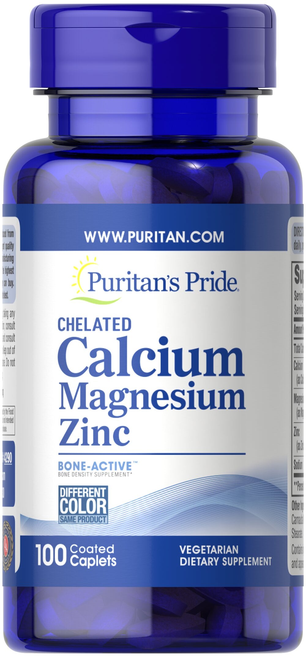 Chelated Calcium Magnesium Zinc 100-comprimes DLC:11/25