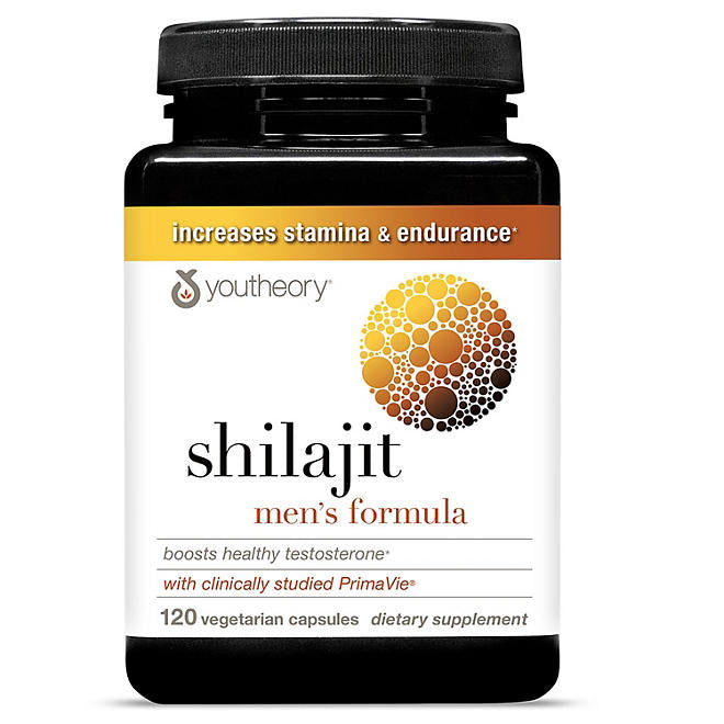 Youtheory Men's Shilajit 500mg Capsules, 120 ct DLC: 05/28