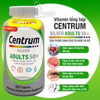 
              Centrum Silver Adultes 50+ Comprimés multivitaminés - 325 comprimés, exp. 02/27
            