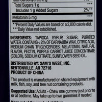 Member's Mark Melatonin Gummies Strawberry Flavor, 200 Count