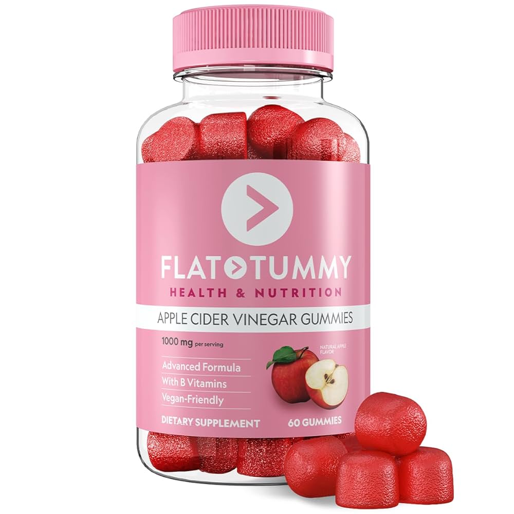 Flat Tummy
Bonbons gélifiés au vinaigre de cidre de pomme pour un ventre plat, 60 unités – Bonbons gélifiés au vinaigre de cidre de pomme, détox, favorisent la santé intestinale – Convient aux végétaliens DLC: 04/2026