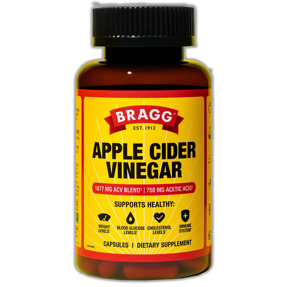 Bragg Apple Cider Vinegar 750 mg Capsules (180 Count)DLC: 09/2027