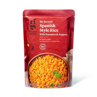 90 Second Spanish Style Rice with Tomatoes and Peppers Microwavable Pouch - 8.8oz - Good & Gather™ 249g DLC: 28 SEPT2024