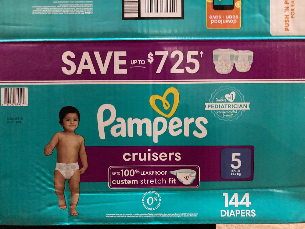 Pampers Cruisers Diapers - Size 5 ( 12+) 72 Count