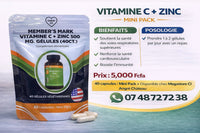 
              Vitamin C 2000mg, Zinc 40mg, and Rose HIPS 50mg Per Serving – Vegan, Gluten Free, Non-GMO, 120 Capsules, 30 Servings-DLC:07/2027
            