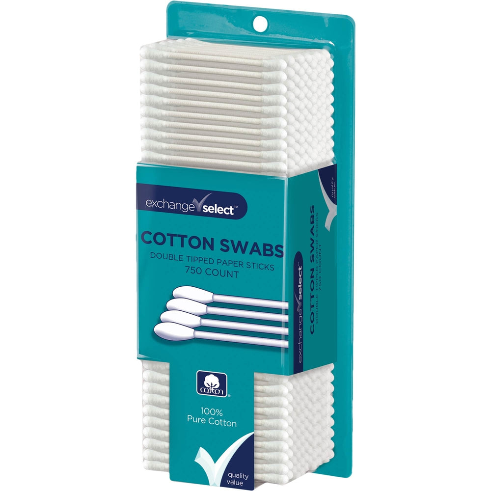 Exchange Select Paper Stick Swabs 100% Pure Cotton 500 Count