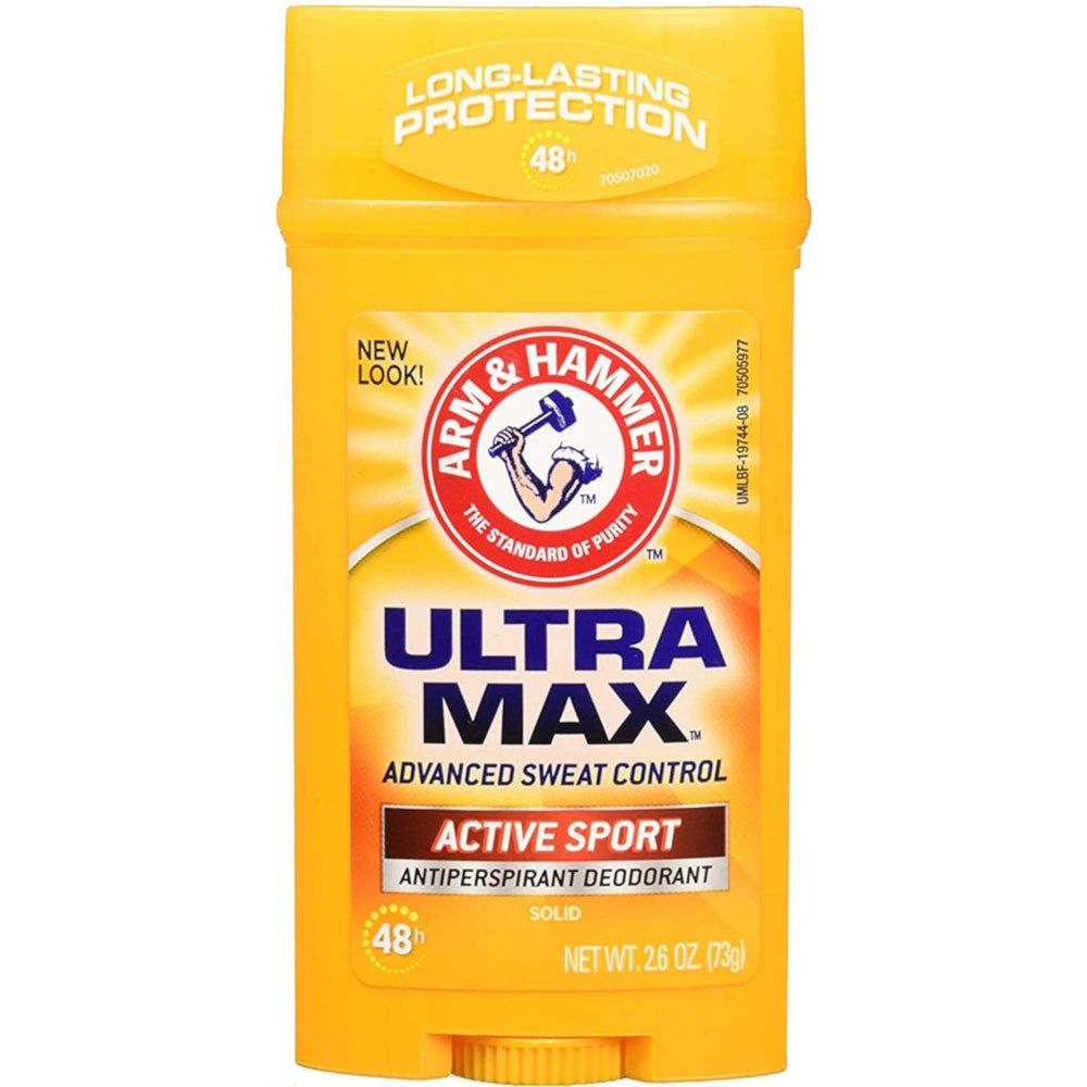 Déodorant solide Arm & Hammer Ultra Max Antisudorifique & Déodorant Active Sport 73g