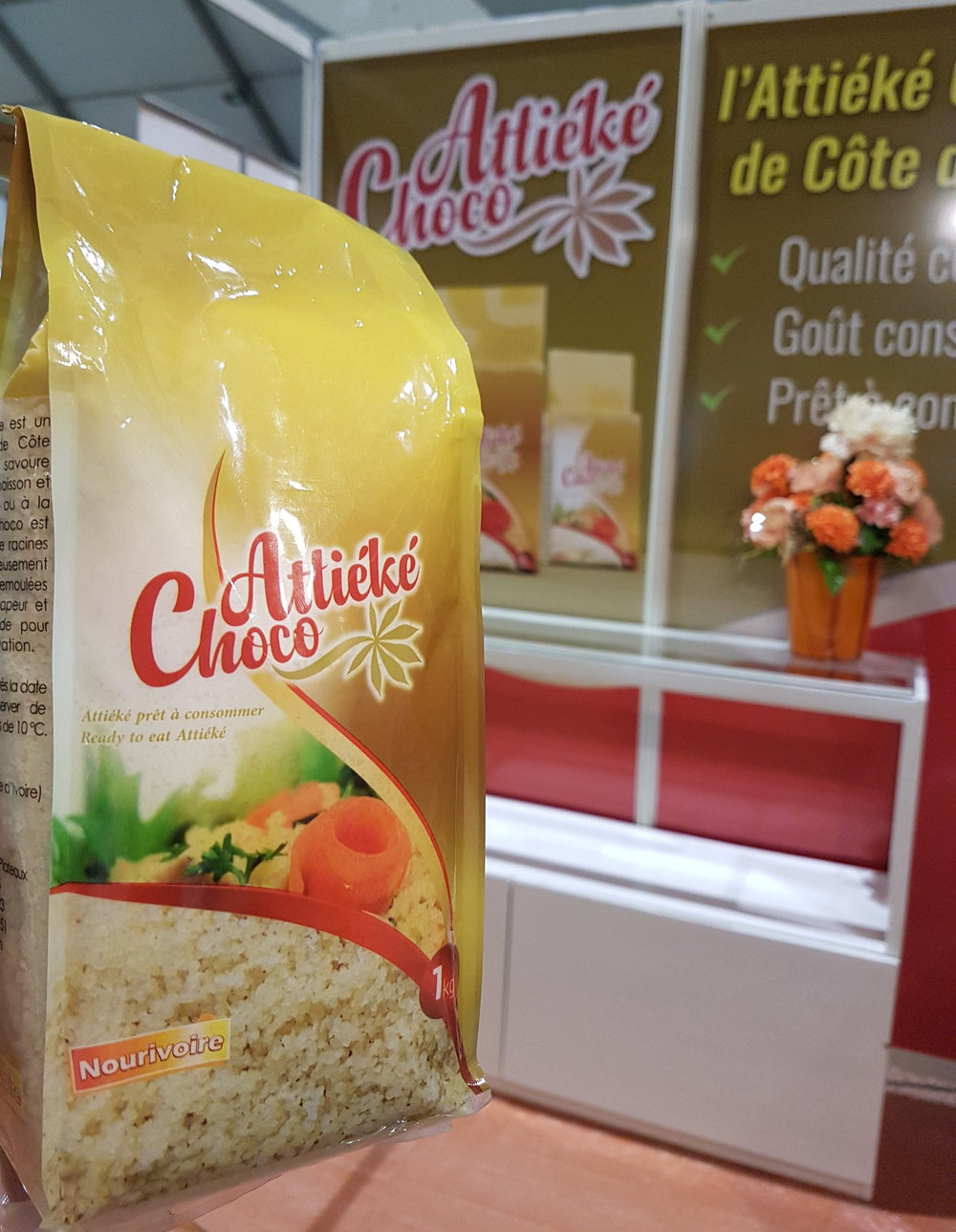Attiéké Choco l’Attiéké Original de Côte d’Ivoire Sans Gluten & 100% Naturel 1Kg DLC: AVR2025