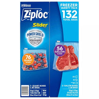 Ziploc – Pack Varié de Sacs Congélation à Glissière (56 sacs Gallon)