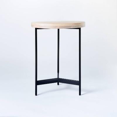Villa Park Round Wooden Fully Assembled End Table Brown - Threshold designed with Studio McGee LPEU857072