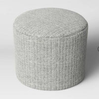 Alderson Round Pouf - Threshold: Transitional Footrest, Wool-Blend Cylinder, No Assembly Required LPEU857088