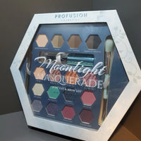 Profusion 19 Piece Eye & Brow Kit, Cosmetic Set, Moonlight Masq