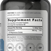Horbäach Magnésium 500 mg – 180 comprimés DLC : janvier 2027 ASBI