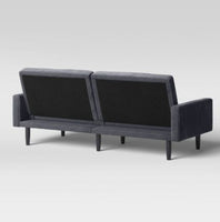 
              Futon Sofa with Arms Charcoal Gray - Room Essentials
            
