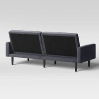 Futon Sofa with Arms Charcoal Gray - Room Essentials