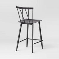 
              Becket Metal X Back Counter Height Barstool Black - Threshold (89,4 x 39,7 x 47,3 cm)
            