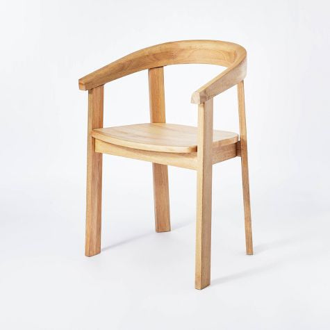 Terra Solid Wood Curved Back Dining Chair - Threshold™ designed with Studio McGee
(L 54cm, La 45cm, H 80cm)