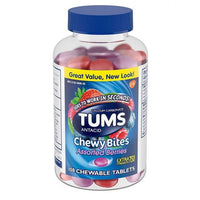 BKO * TUMS Chewy Bites Chewable Antacid Tablets for Heartburn Relief, Assorted Berries (108 ct.)