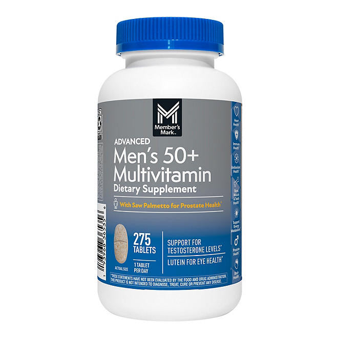 Member's Mark – Multivitamines Avancées Homme 50+ /275 comprimés