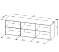 
              Storage TV Stand for TVs up to 70" Black - Room Essentials LPFN977850
            