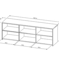 Storage TV Stand for TVs up to 70" Black - Room Essentials LPFN977850
