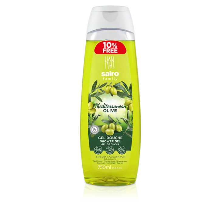 Gel Douche Sairo Family Mediterranean Olive, 750 ml DLC: AOUT26
