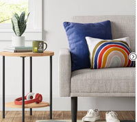 
              Wood and Metal Round End Table Natural - Room Essentials LPEU845116
            