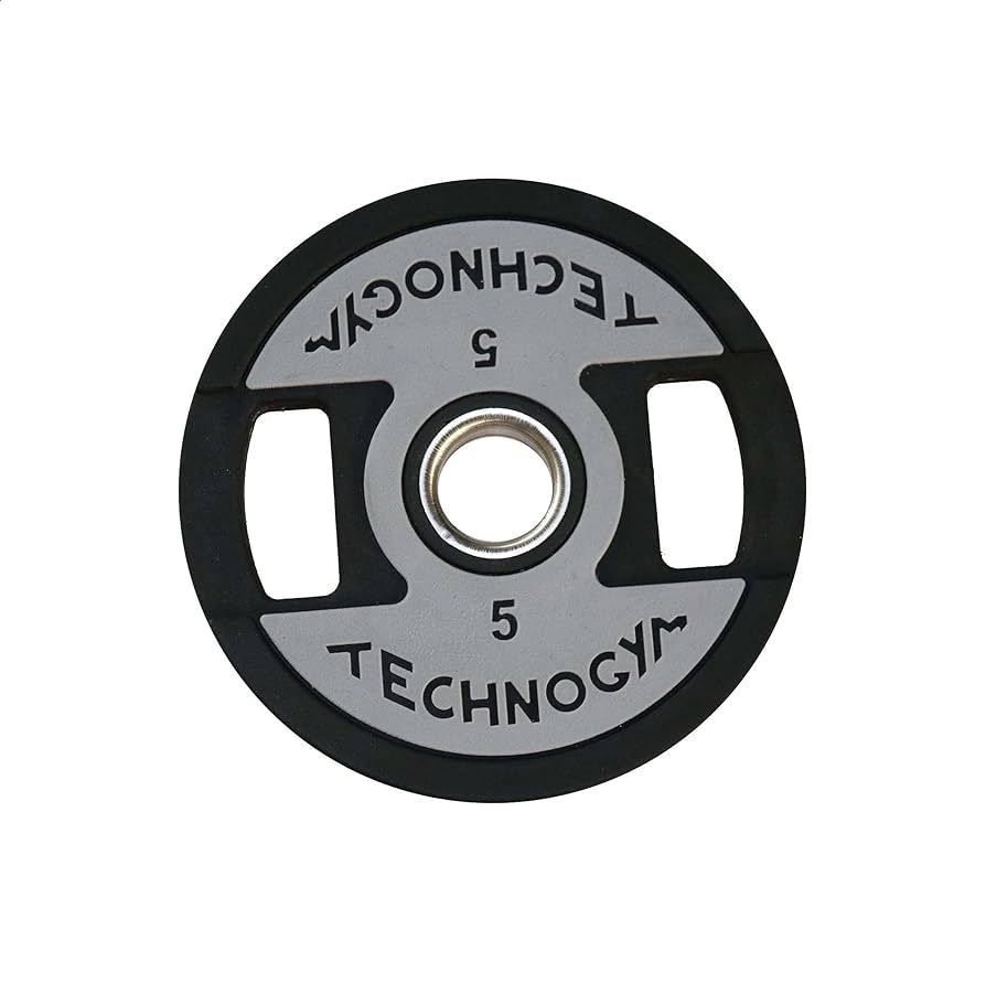 2 x 5KG OLYMPIC TECHNOGYM WEIGHT PLATES - 2 Inch Holes