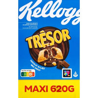 Céréales Chocolatées KELLOGG'S Trésor Céréales Fourrées Chocolat au Lait 620g DLC: NOV2023