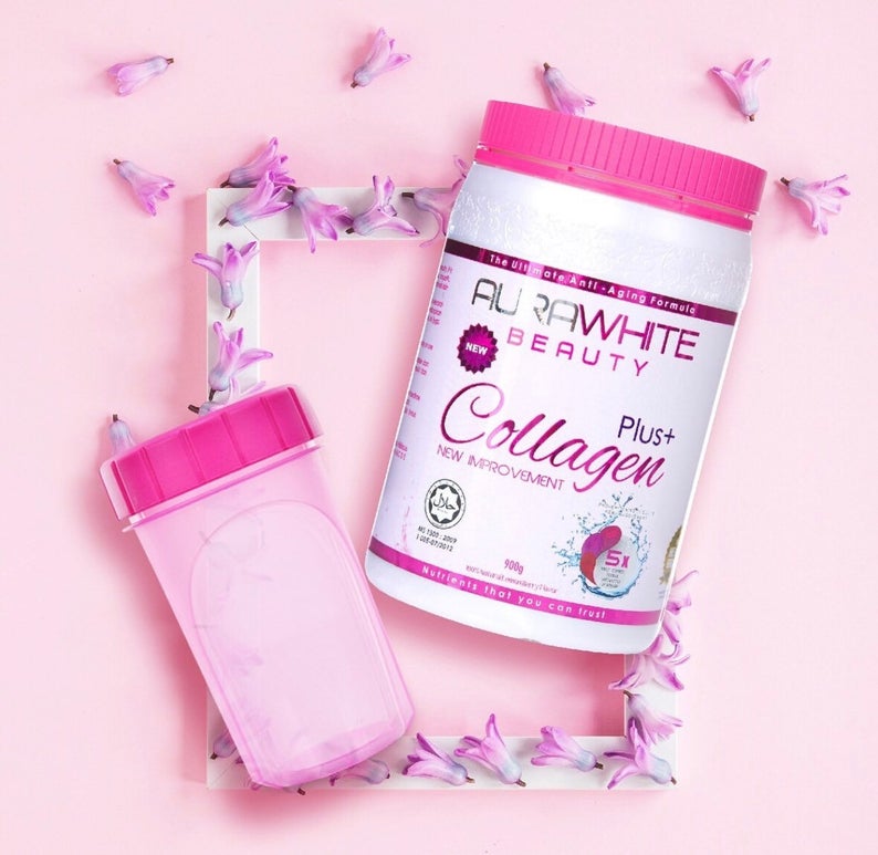 Amélioration Aurawhite Beauty Collagen Plus+ 900g DLC: 01-AUÔT25
