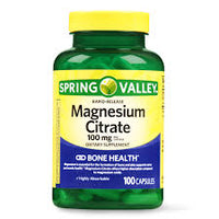 Spring Valley - Magnesium Citrate 100 mg, Rapid-Release, 100 Capsules