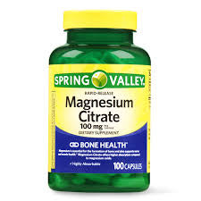 Spring Valley - Magnesium Citrate 100 mg, Rapid-Release, 100 Capsules