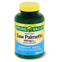 
              Spring Valley Whole Herb Saw Palmetto Capsules, 450 mg, 200 CT DLC: 08/2028
            