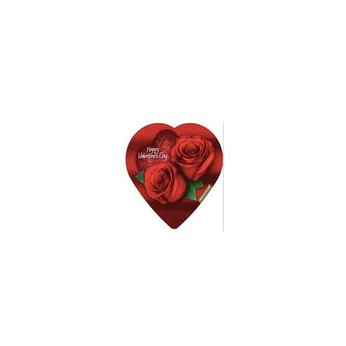 Boîte coeur Saint-Valentin Elmer Chocolate Rose 2 oz