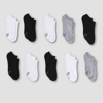Hanes Boys' 20pk Super No Show Athletic Socks - Colors May Vary M (Please be advised that sets may be missing pieces or otherwise incomplete.)