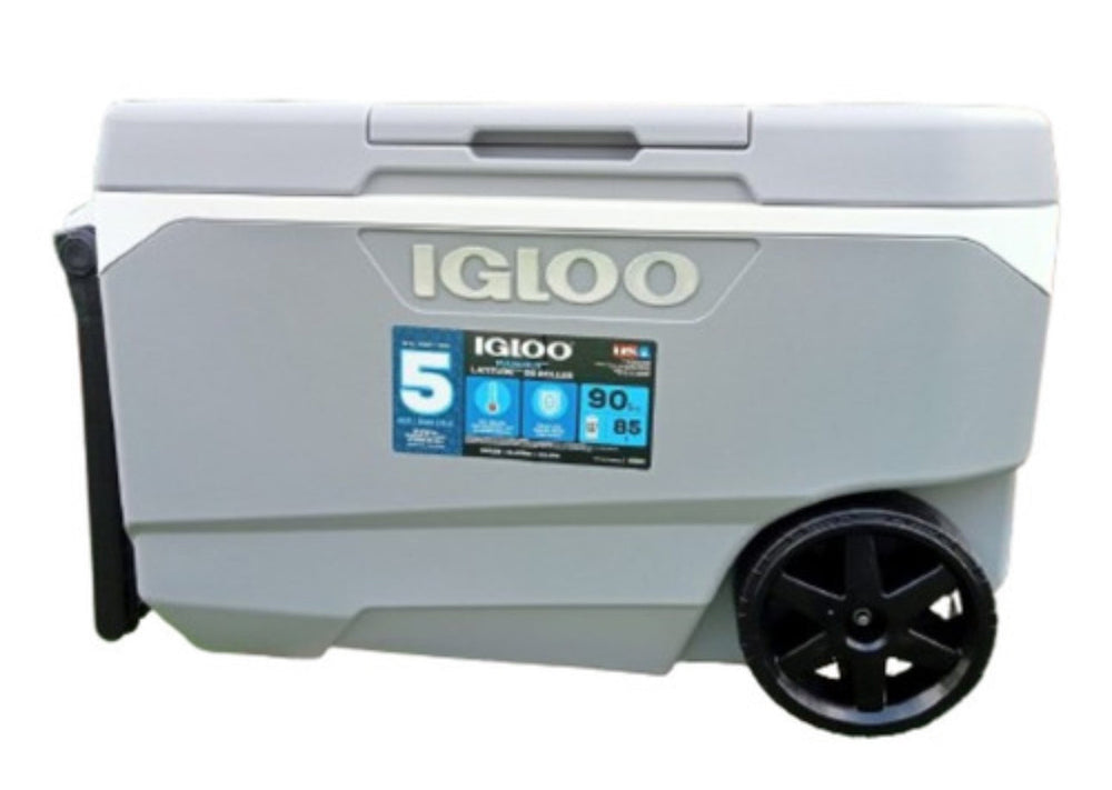 Hielera Igloo Maxcold Latitude Roller 5 Days Cooler 90Qt (85 L) 137
