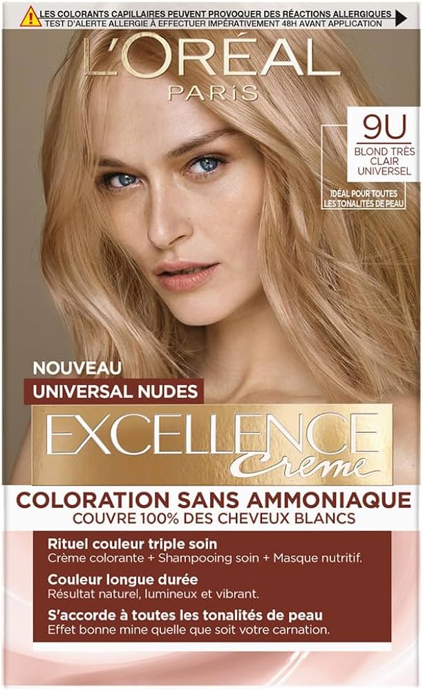 L’ORÉAL PARIS EXCELLENCE CRÈME 9U BLONDE TRÈS CLAIR UNIVERSEL
