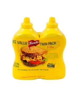 French’s – Moutarde jaune classique, lot de 2