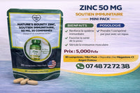
              Nature's Bounty Zinc, Immune Support, 50 mg, Caplets, 30-Ct DLC: 01/2029
            