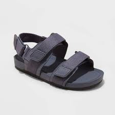 Toddler Boys' Cedric Footbed Sandals - Cat & Jack Navy Blue 8T