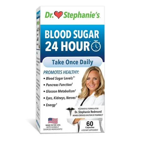 Dr. Stephanie s Blood Sugar 24 Hour Daily Support Supplement - Natural Pancreas DLC: MAR26