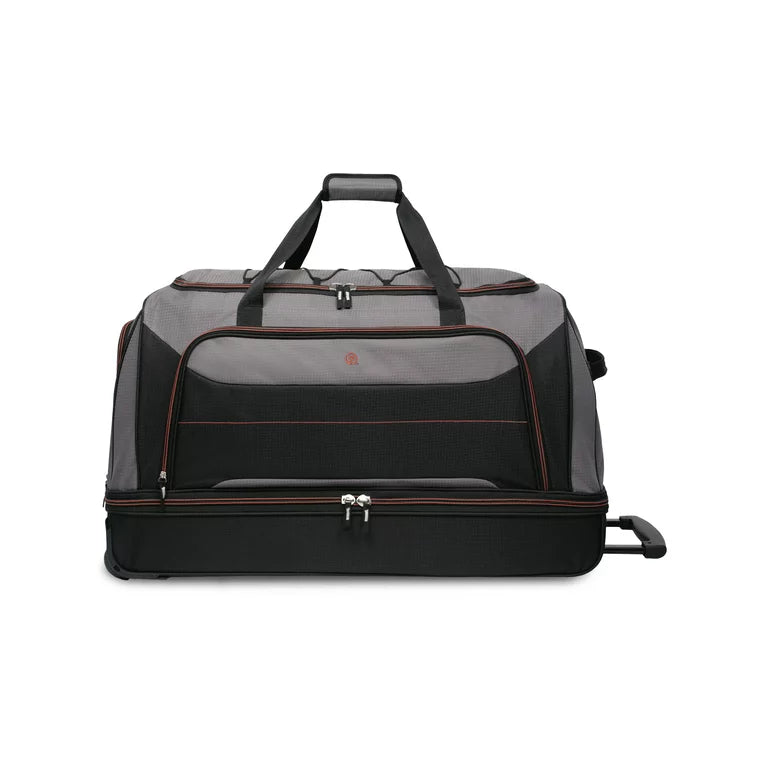 Sac de sport à bout roulant Protege pour voyage, 30 po, noir et gris