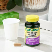 
              Spring Valley Blood Sugar Support Dietary Supplement Vegetarian Capsules, 30 Count DLC: DEC25
            