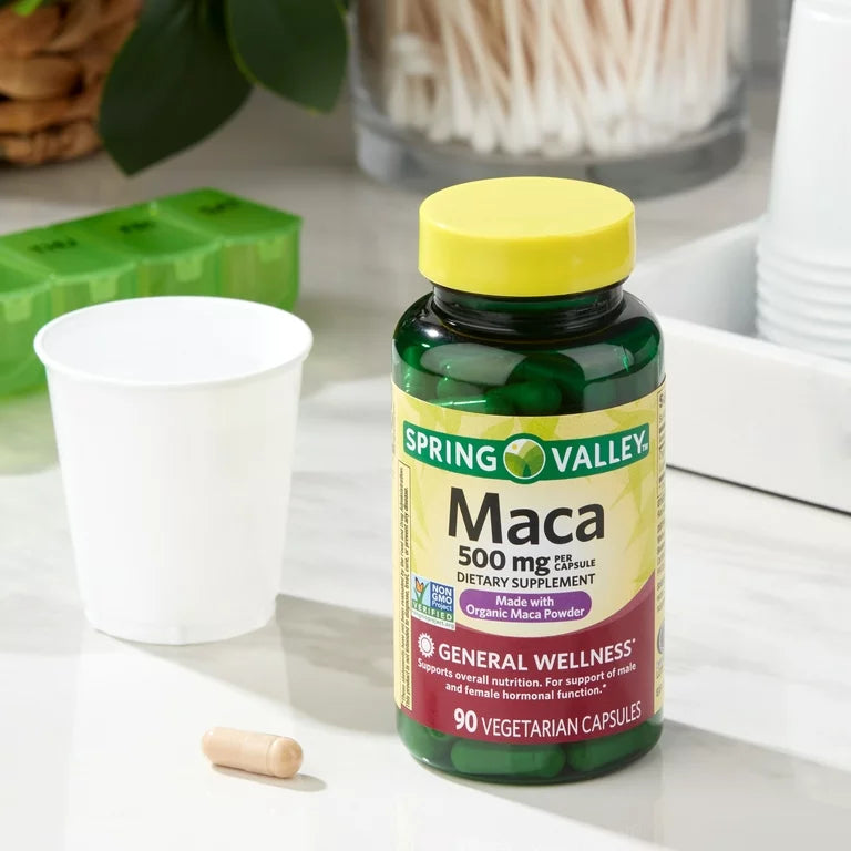 Spring Valley Maca Dietary Supplement, 500 mg, 30 Count DLC: FEB26