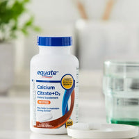 
              Equate Calcium Citrate + D3 Petites Tablets Dietary Supplement, 200 Count DLC: MAI25
            