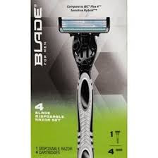 Blade for Men 4 Blade Disposable Razor Set