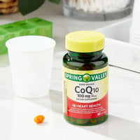 
              Spring Valley CoQ10 à libération rapide, complément alimentaire pour la santé cardiaque, 100 mg, 60 unités DLC: 07/27
            