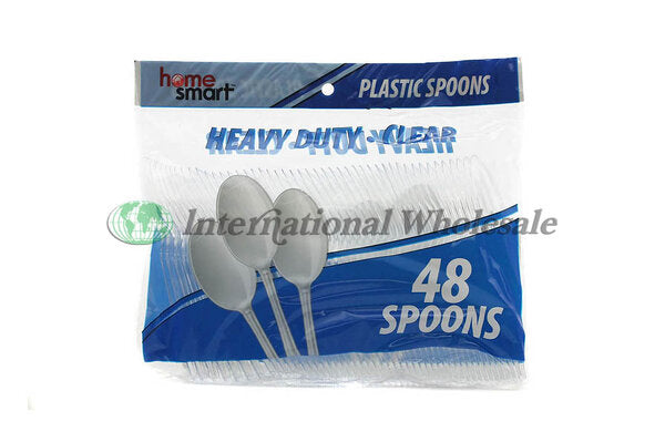 Cutlery Bag Clear Spoons 24/48Pk