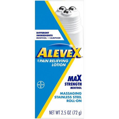 AleveX Pain Reliever Rollerball Topical - 2.5oz/ 72g DLC: Déc25