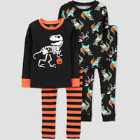Carter's Just One YouÂ® Toddler Boys' Halloween Skeleton and Dinosaurs Long Sleeve Pajama Set - Blue/Gray 2T (Please be advised that sets may be missing pieces or otherwise incomplete.)